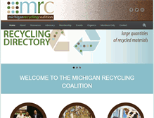Tablet Screenshot of michiganrecycles.org